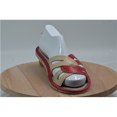 006-42 Обувь домашняя (Тапочки кожаные) размер 42